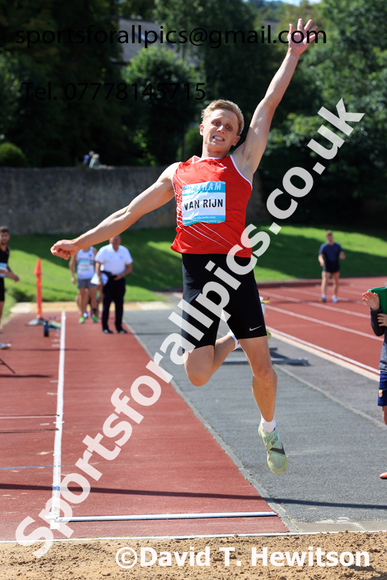 Decathlon long jump, 2025 EAP International Combined Events, Hexham, Northumberland.  Photo: David T. Hewitson/Sports for All Pics